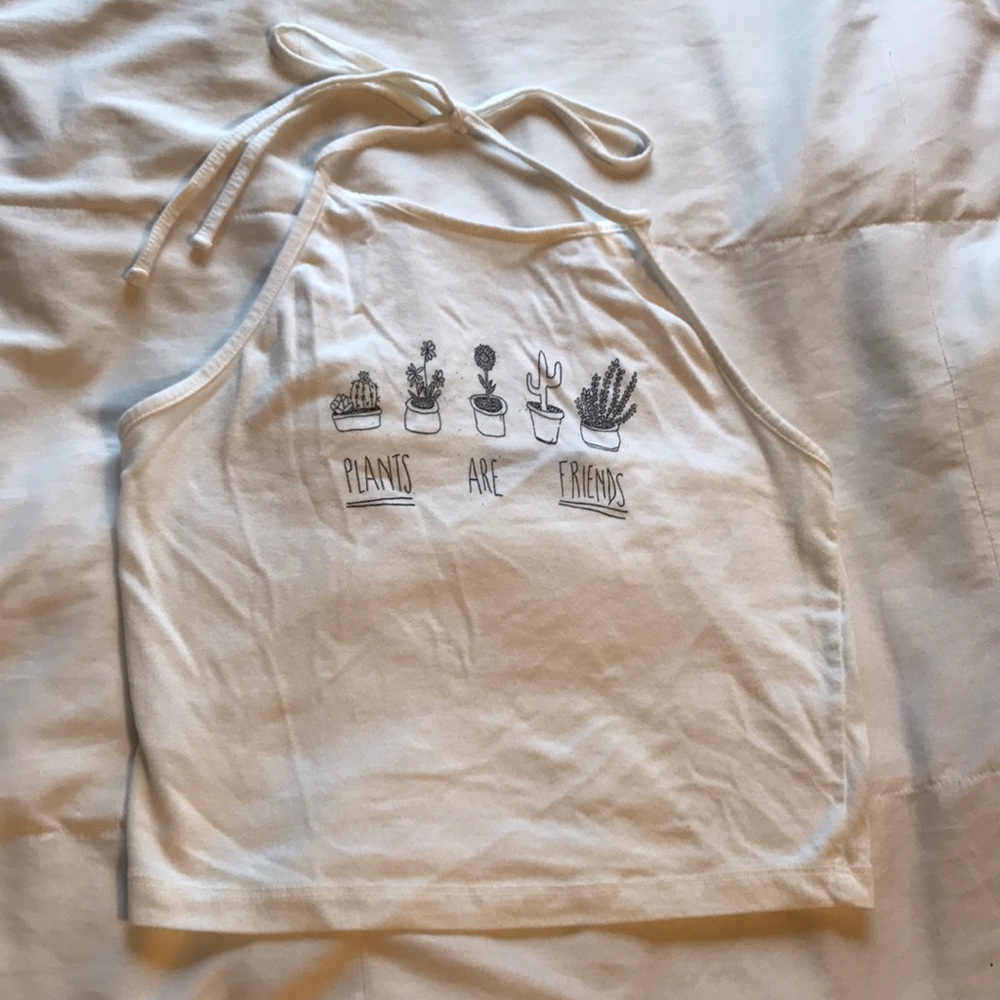 Classic Brandy Melville Plants Are Friends Halter